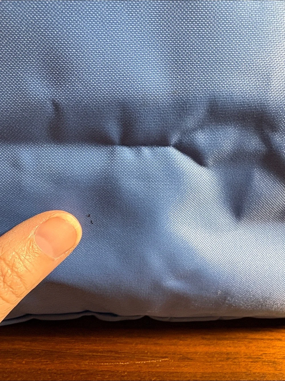 Longchamp La Pilage Blue Nylon Messenger Bag